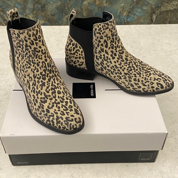 Dolce Vita Shoes - Sale! Dolce Vita Tan Leopard Suede Ankle Booties, size 7